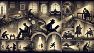 a-wide-intricate-illustration-that-tells-multiple-interconnected-stories-within-a-single-artwork-the-image-features-vignettes-of-various-scenes_-a-m